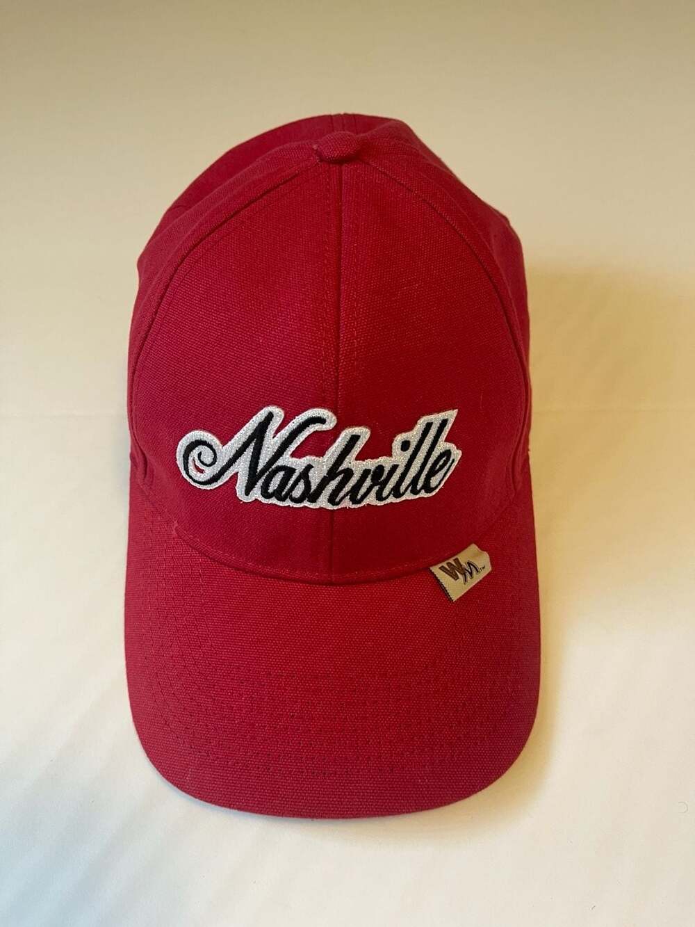Nashville Red Embroidered Baseball Cap Hat